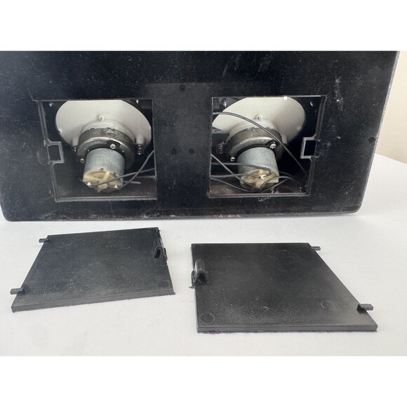 Double Automatic 2 Watch Winder Rotating Display Box Black Case & Cord WORKS - Picture 8 of 14